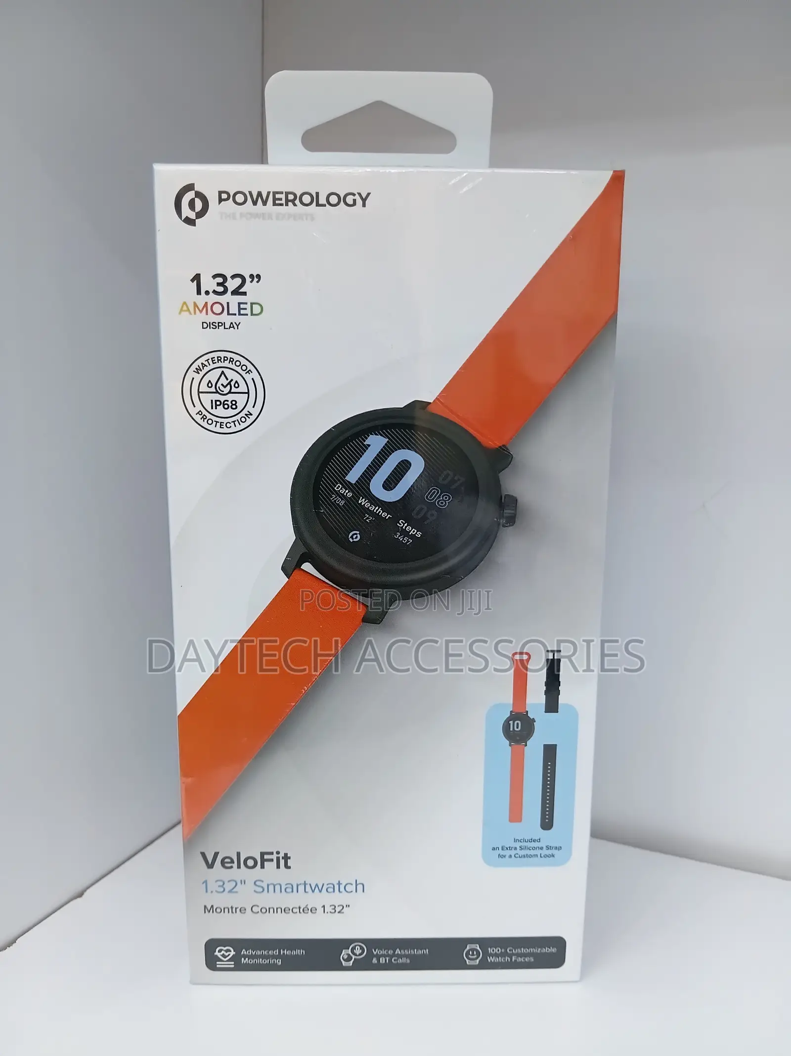 The Powerology VeloFit 1.32" Smartwatch.