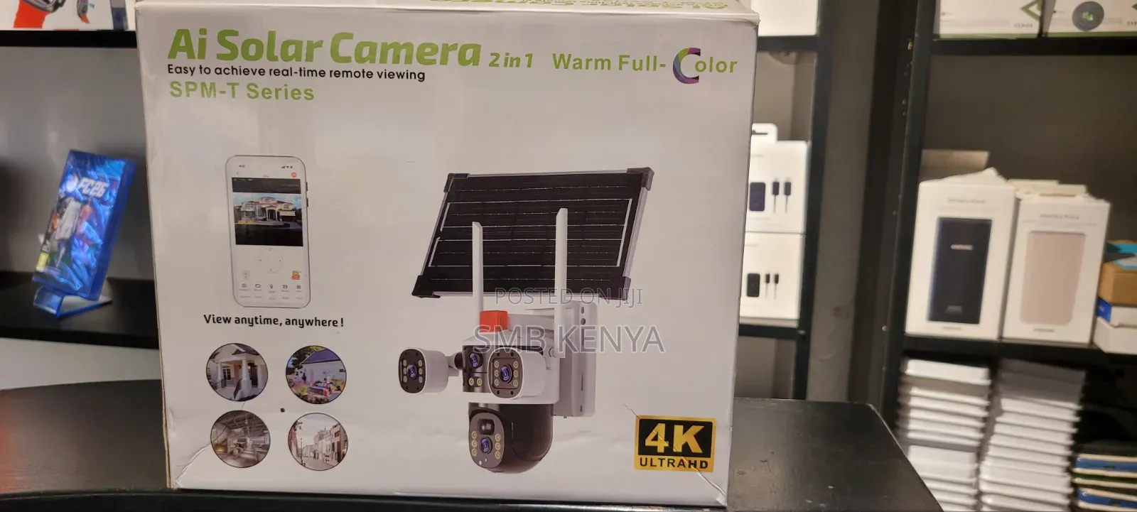 Smart AI 4K Solar CCTV Camera – Remote Viewing