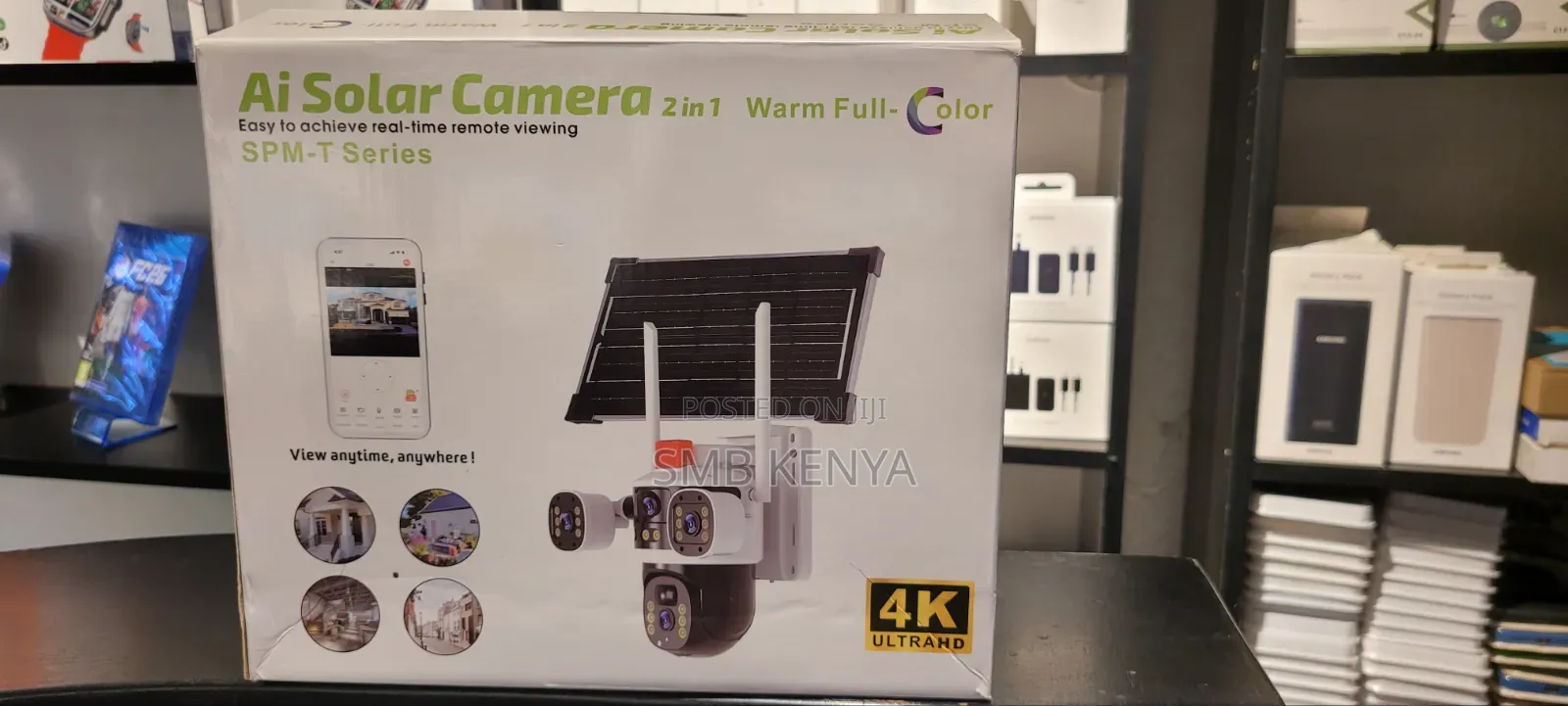 Smart AI 4K Solar CCTV Camera – Remote Viewing