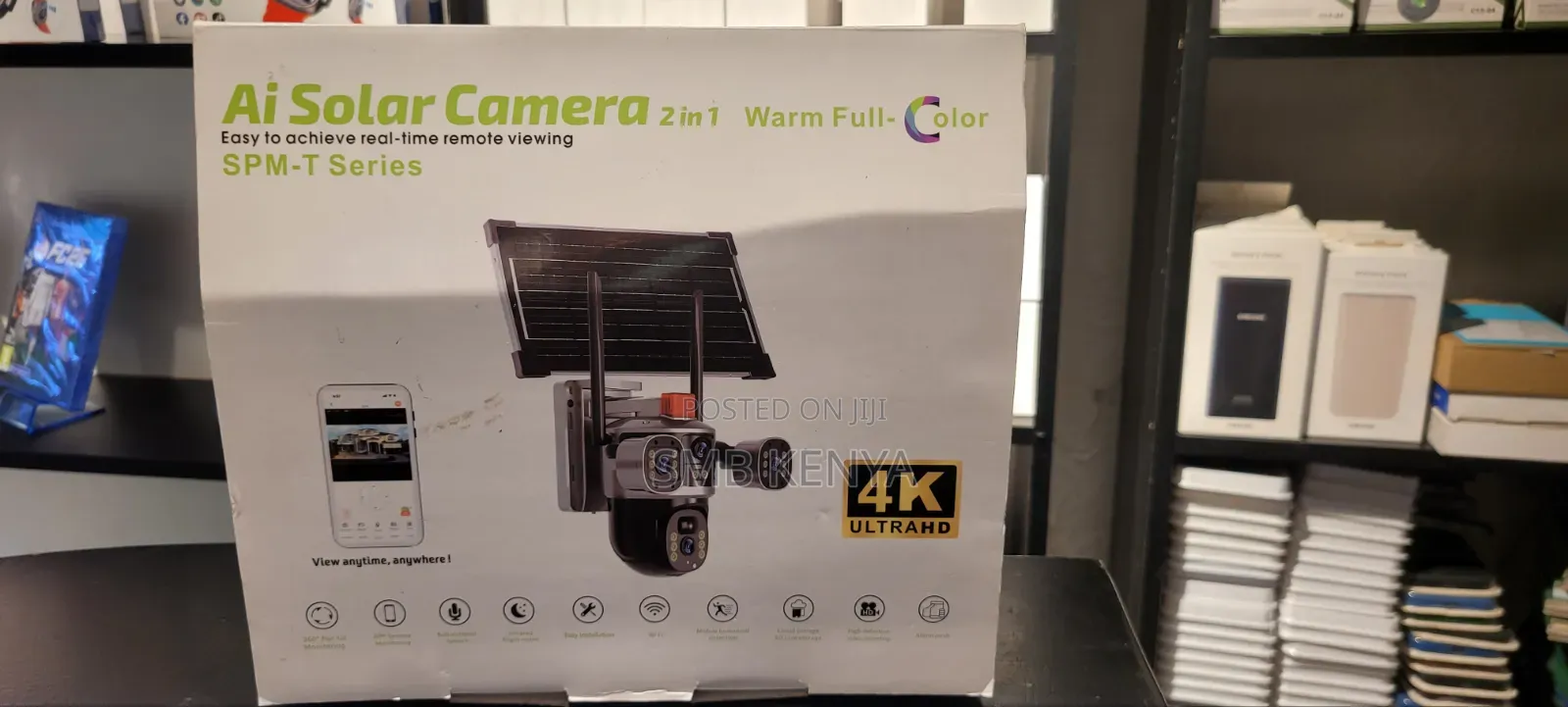 Smart AI 4K Solar CCTV Camera – Remote Viewing