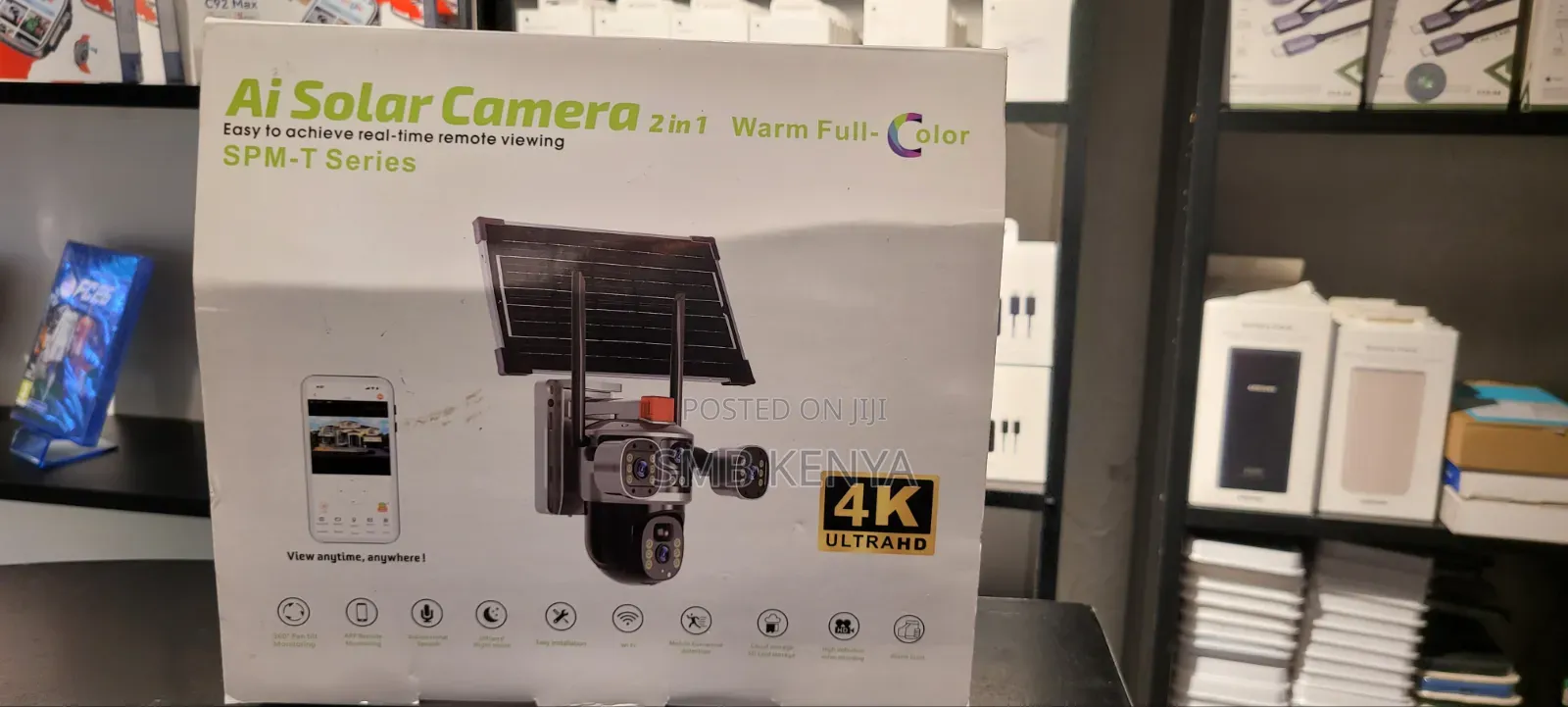 Smart AI 4K Solar CCTV Camera – Remote Viewing