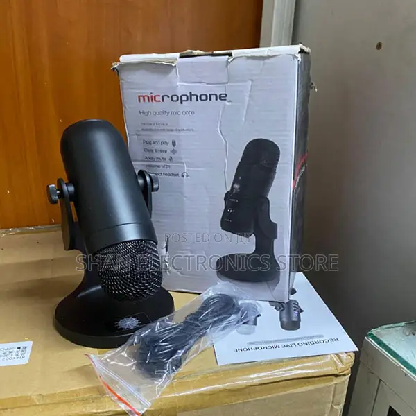 Cardioid-Style Podcast Table Mic With Voice Cancellation