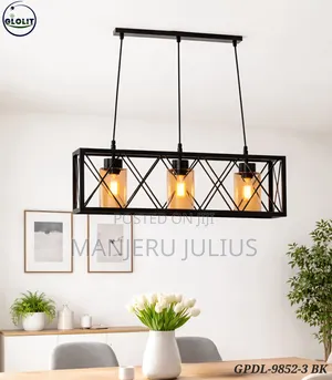 Caged 3-Light Chandelier