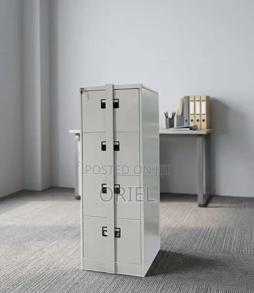 Office Cabinet : 4-Drawer Document Cabinet With Bar