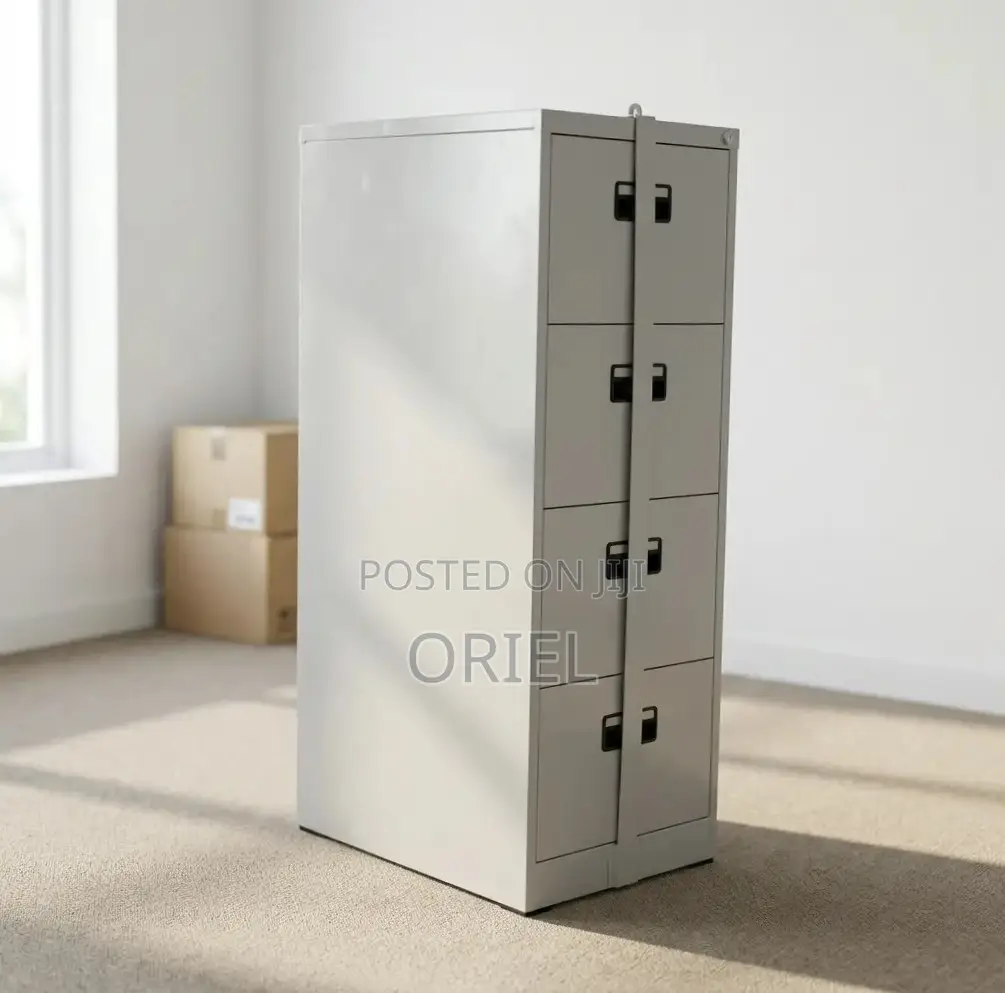 Office Cabinet : 4-Drawer Document Cabinet With Bar
