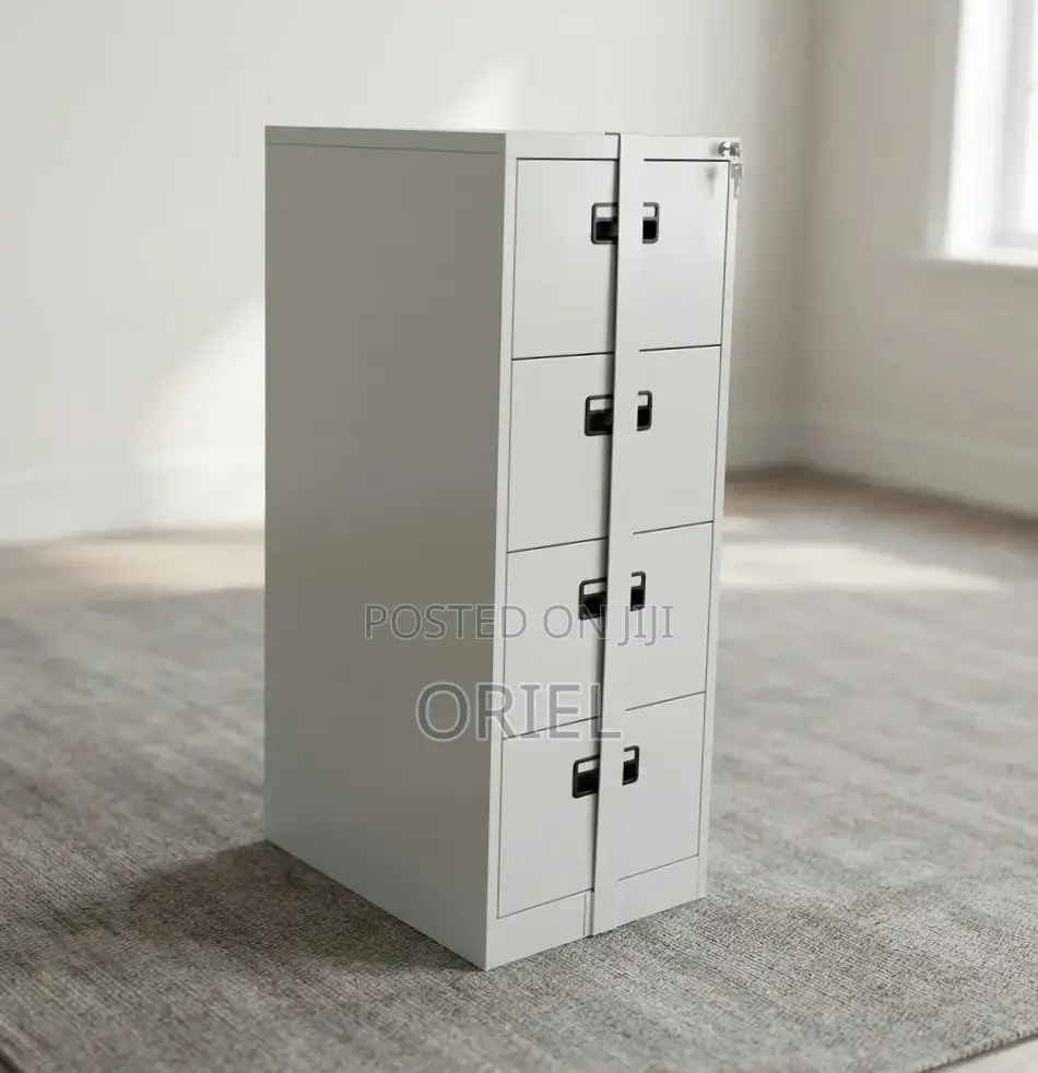 Office Cabinet : 4-Drawer Document Cabinet With Bar