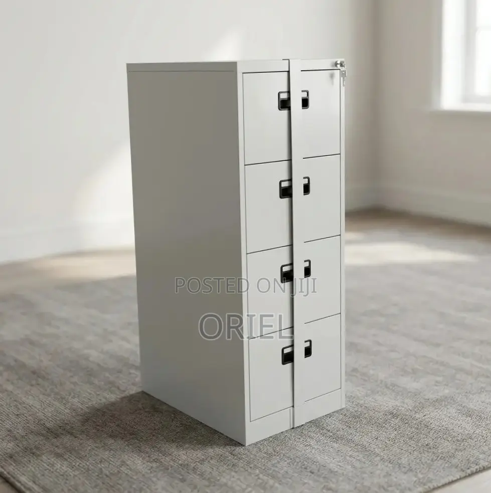 Office Cabinet : 4-Drawer Document Cabinet With Bar