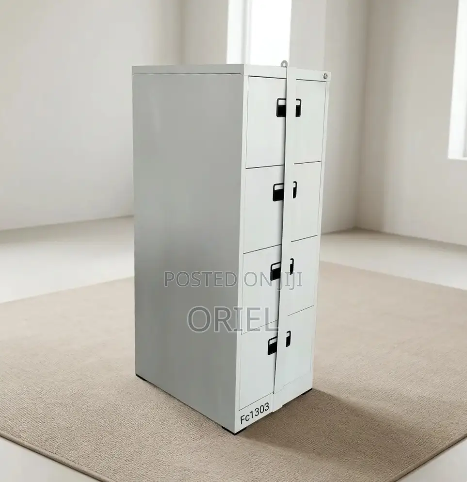 Office Cabinet : 4-Drawer Document Cabinet With Bar