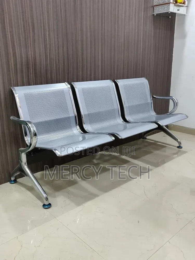 3-Way Link Chair, Unpadded Waiting Bench