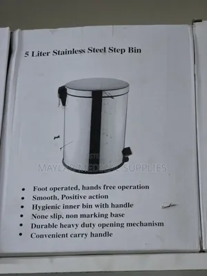 5L Stainless Steel Step Bin | Medical Waste & Pedal Waste Bin