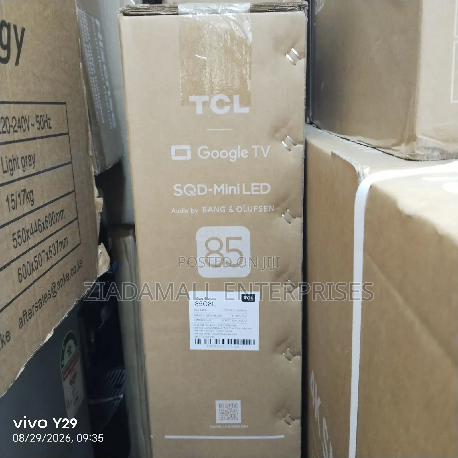 TCL 85inches Model 8CL 4K Google Smart TV