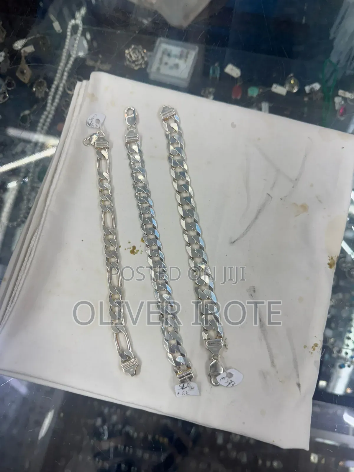 Silver Jewelleries, Necklace Chains and Earrings