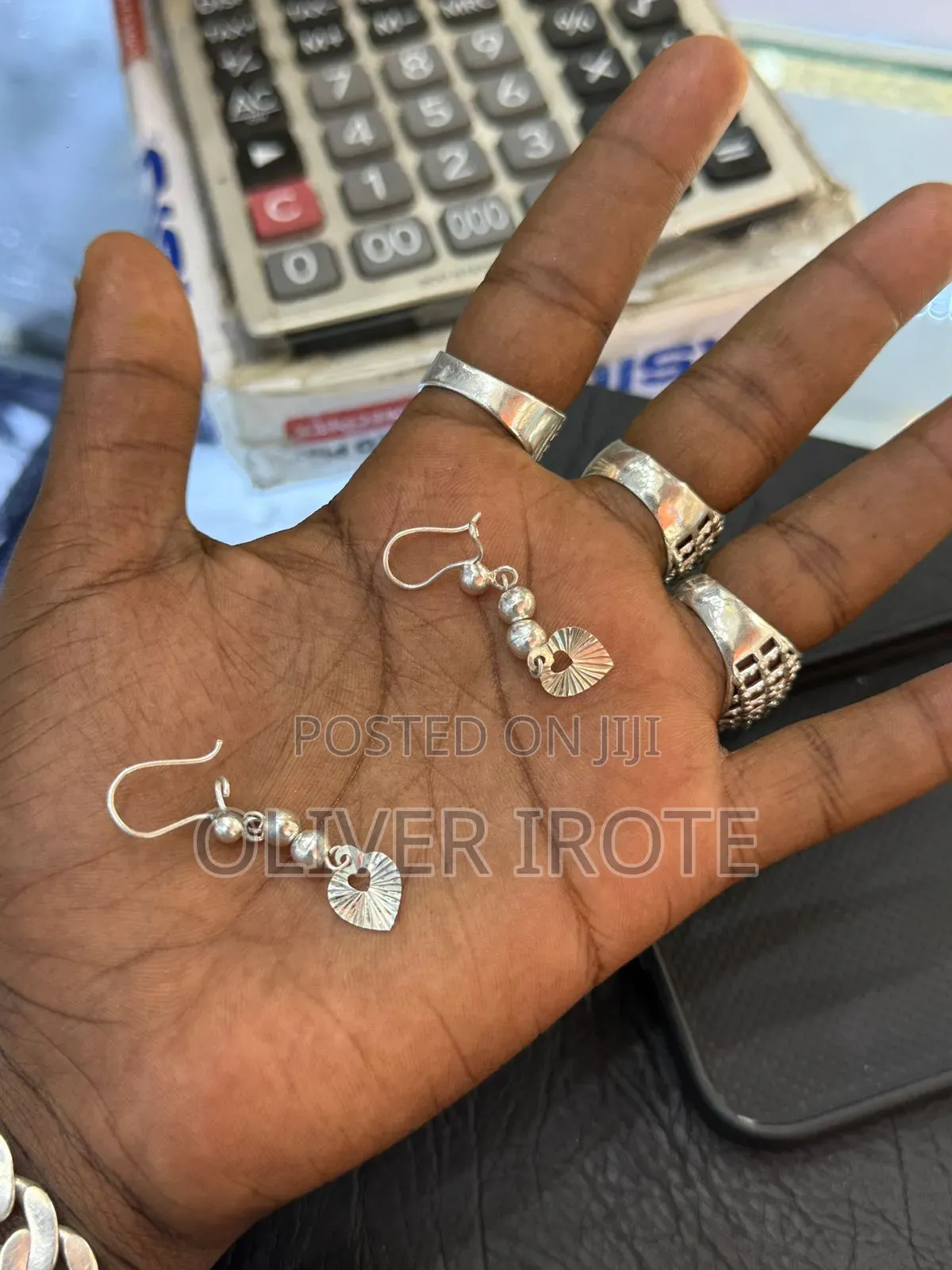 Silver Jewelleries, Necklace Chains and Earrings
