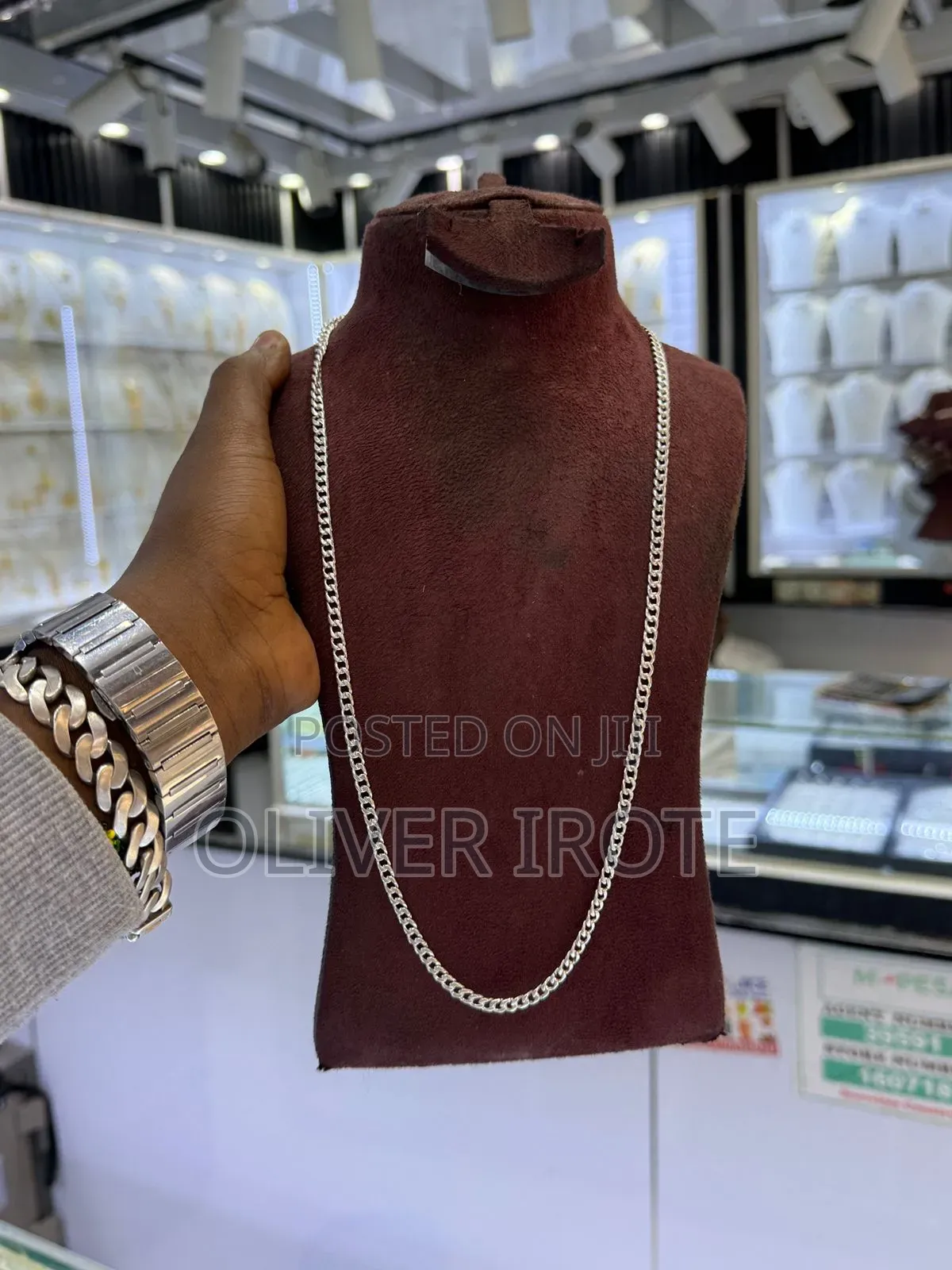 Silver Jewelleries, Necklace Chains and Earrings