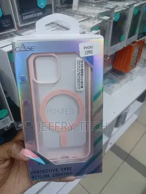 Pink Magnetic Phone Case Packaged in a Box for the iPhone 11 Pro