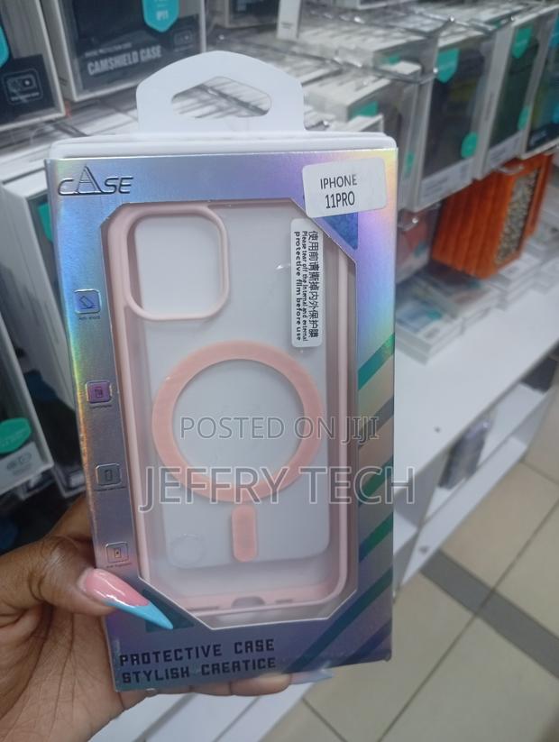 Pink Magnetic Phone Case Packaged in a Box for the iPhone 11 Pro