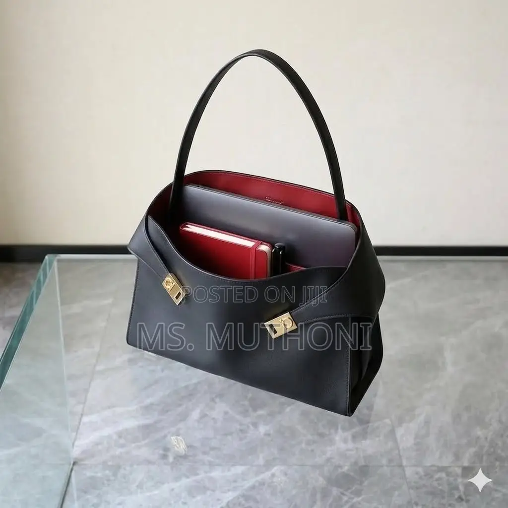 Large Size Quality Red Bottom Tote Bag (Fits Laptop )
