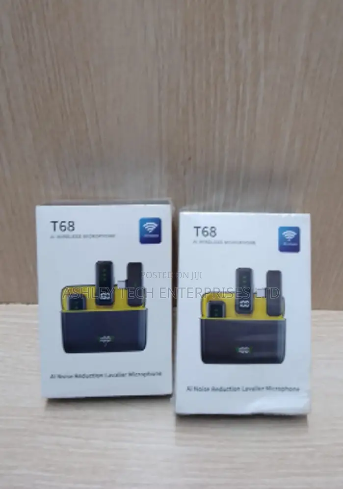 T68 Wireless Clip-on Microphone for Phone
