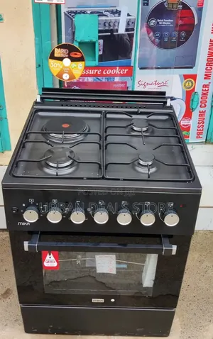 MIKA 60×60 Standing Cooker – 3 Gas + 1 Electric