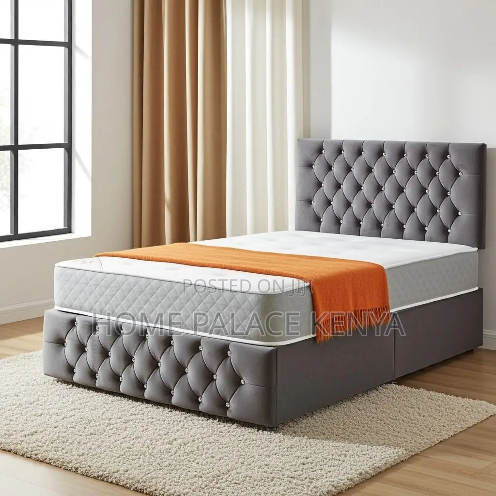 Chester Bed; Luxury Upholstered Chesterfield Bed for Master Bedroom