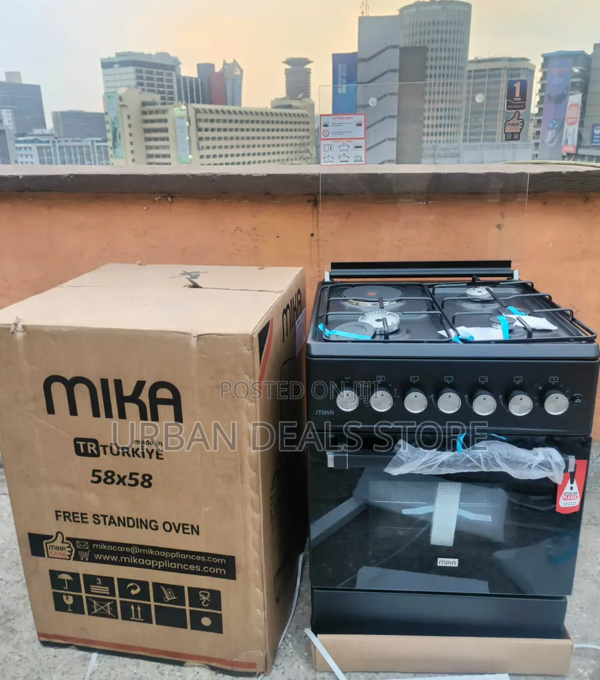 Marble Mika Standing Cooker 58*58 Cm