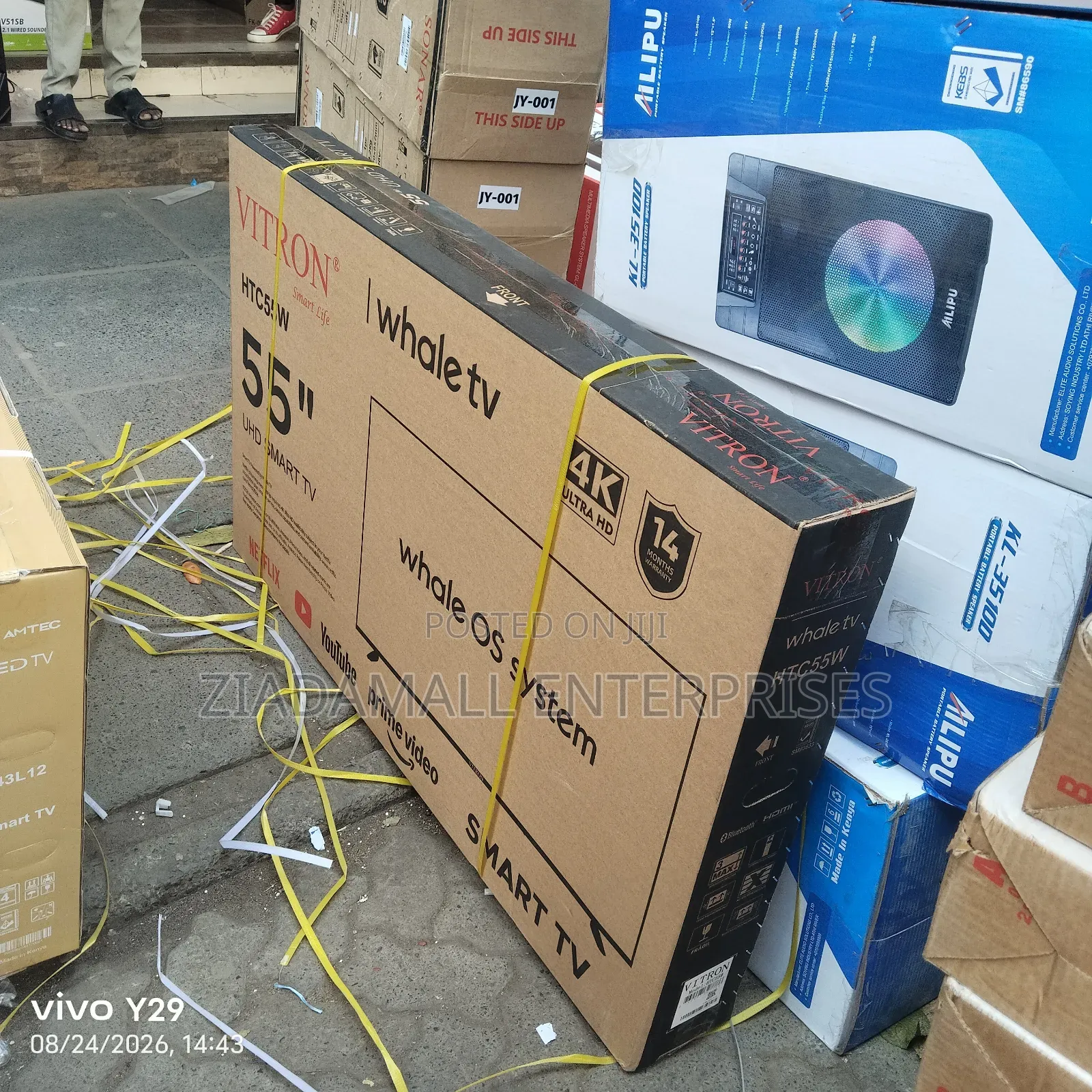 4K Clarity Vitron 55inches Smart TV. With Bluetooth