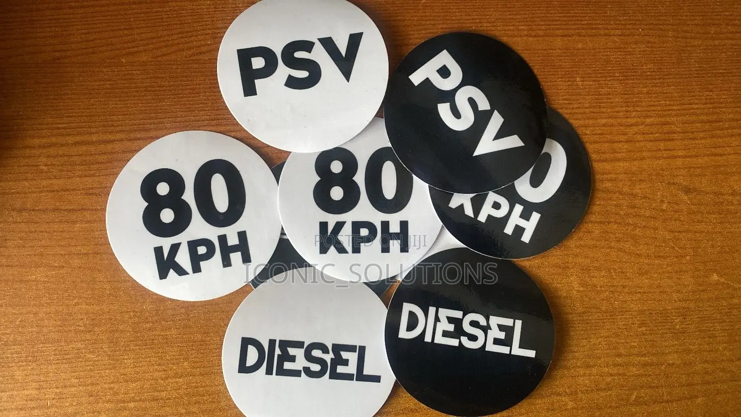 PSV, 80KPH, Petrol, Diesel Stickers