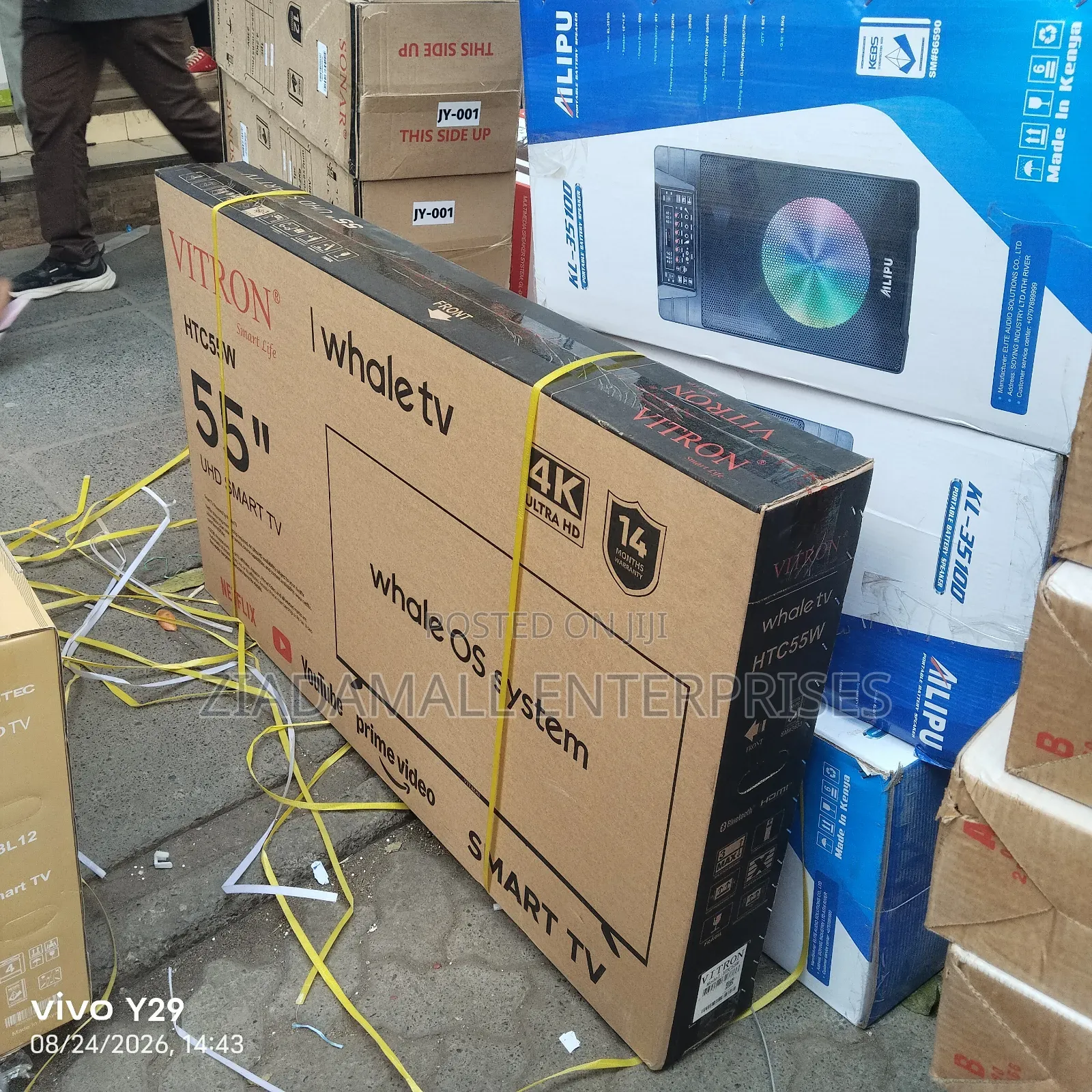 On Offer Vitron 55inches Smart Android TV With Enabled Wifi and BT