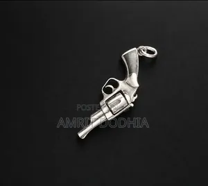 Pure Silver Pendant Revolver