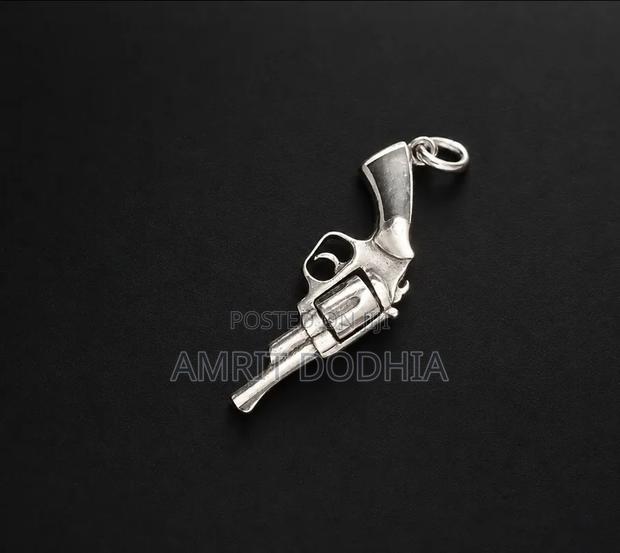 Pure Silver Pendant Revolver
