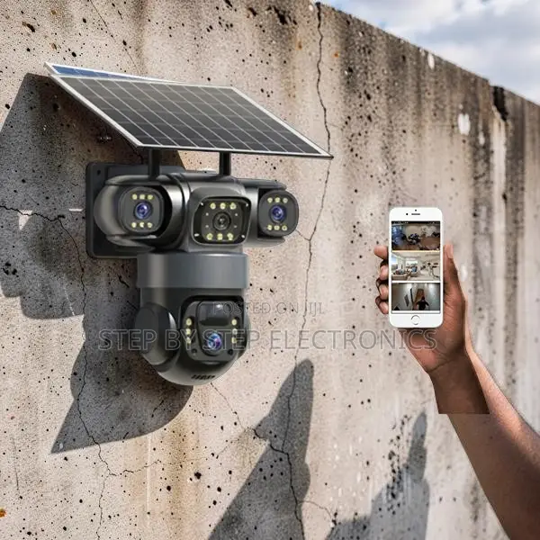 Direct Factory Prices 20MP Ultra HD 4G PTZ Triple Lens Solar Cameras