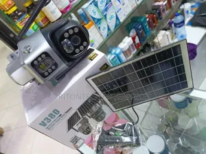 V380 Pro Ultra 4K Triple-Lens Solar Camera | 10X Zoom & Panoramic View