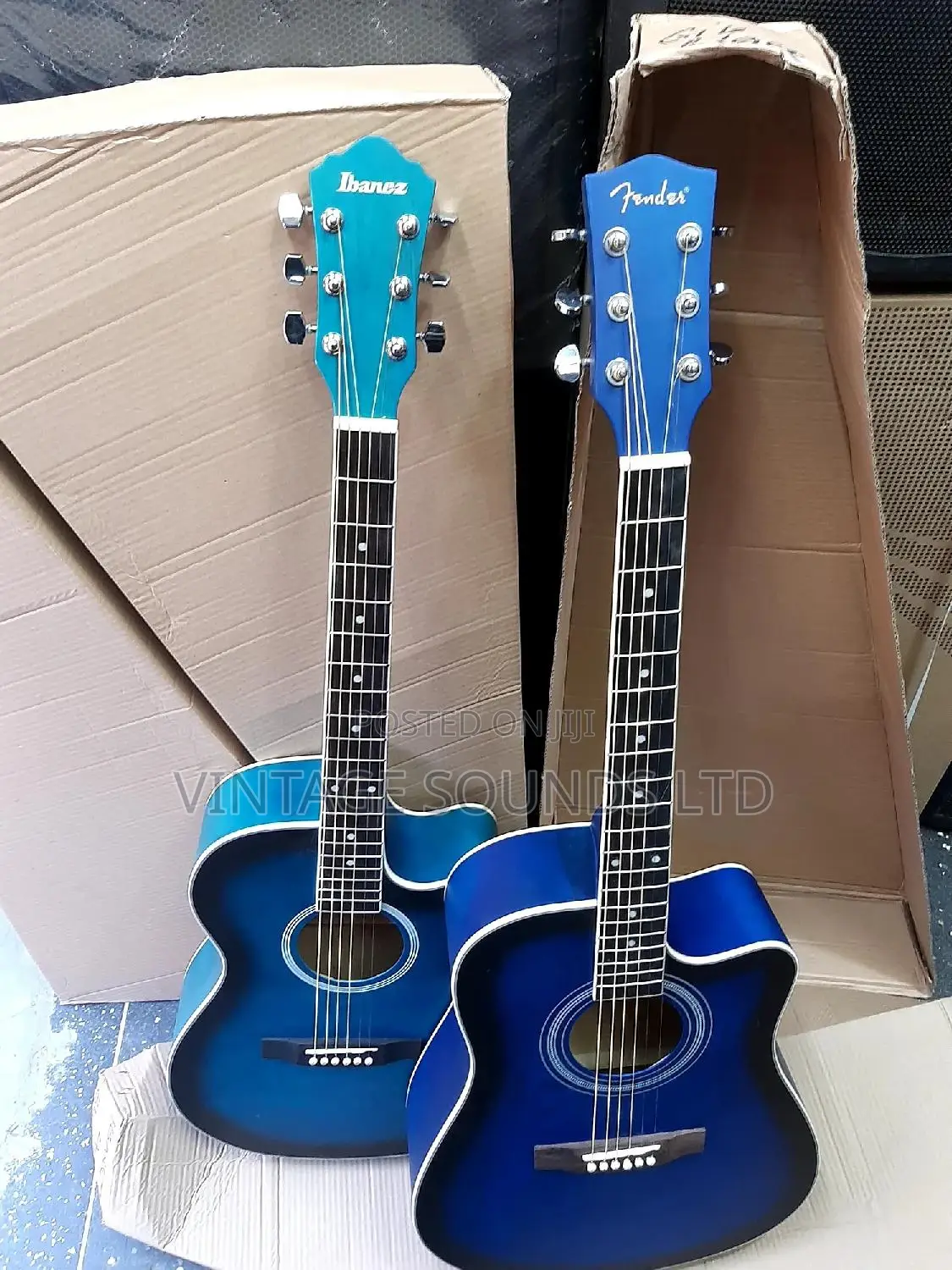 41 Inches Box Acoustic Guitar Blue