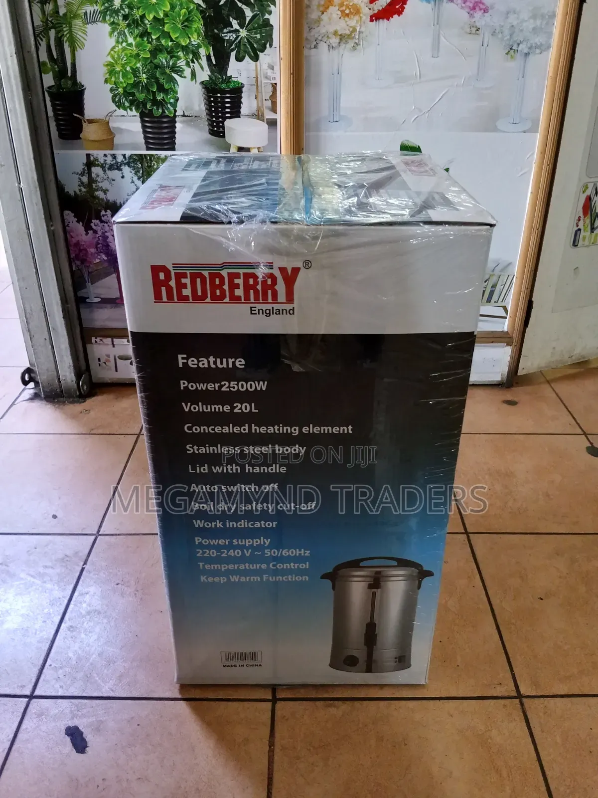 20L Redberry Tea Urn / Electric Tea Urn 20LTR / Water Boiler