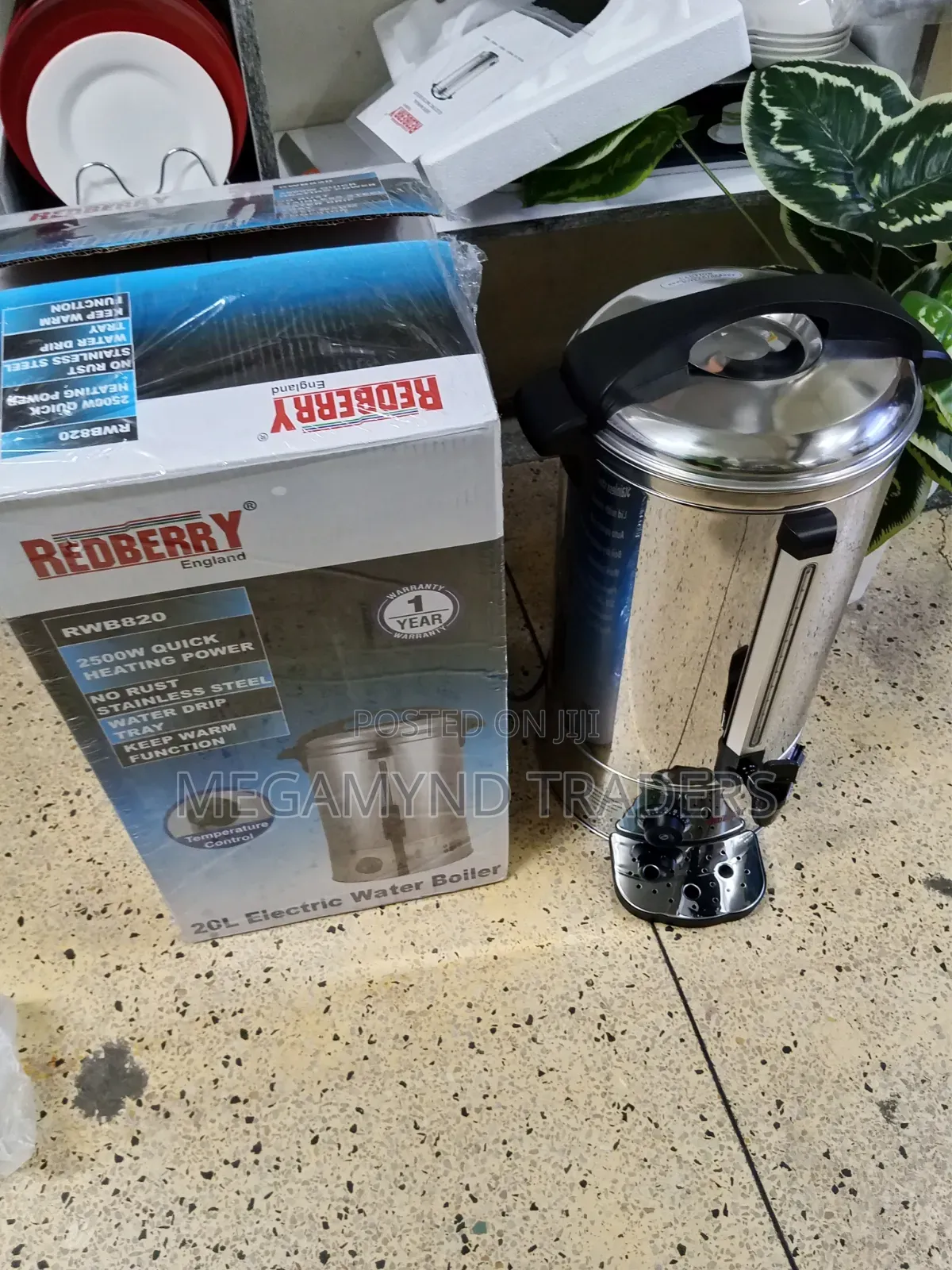 20L Redberry Tea Urn / Electric Tea Urn 20LTR / Water Boiler