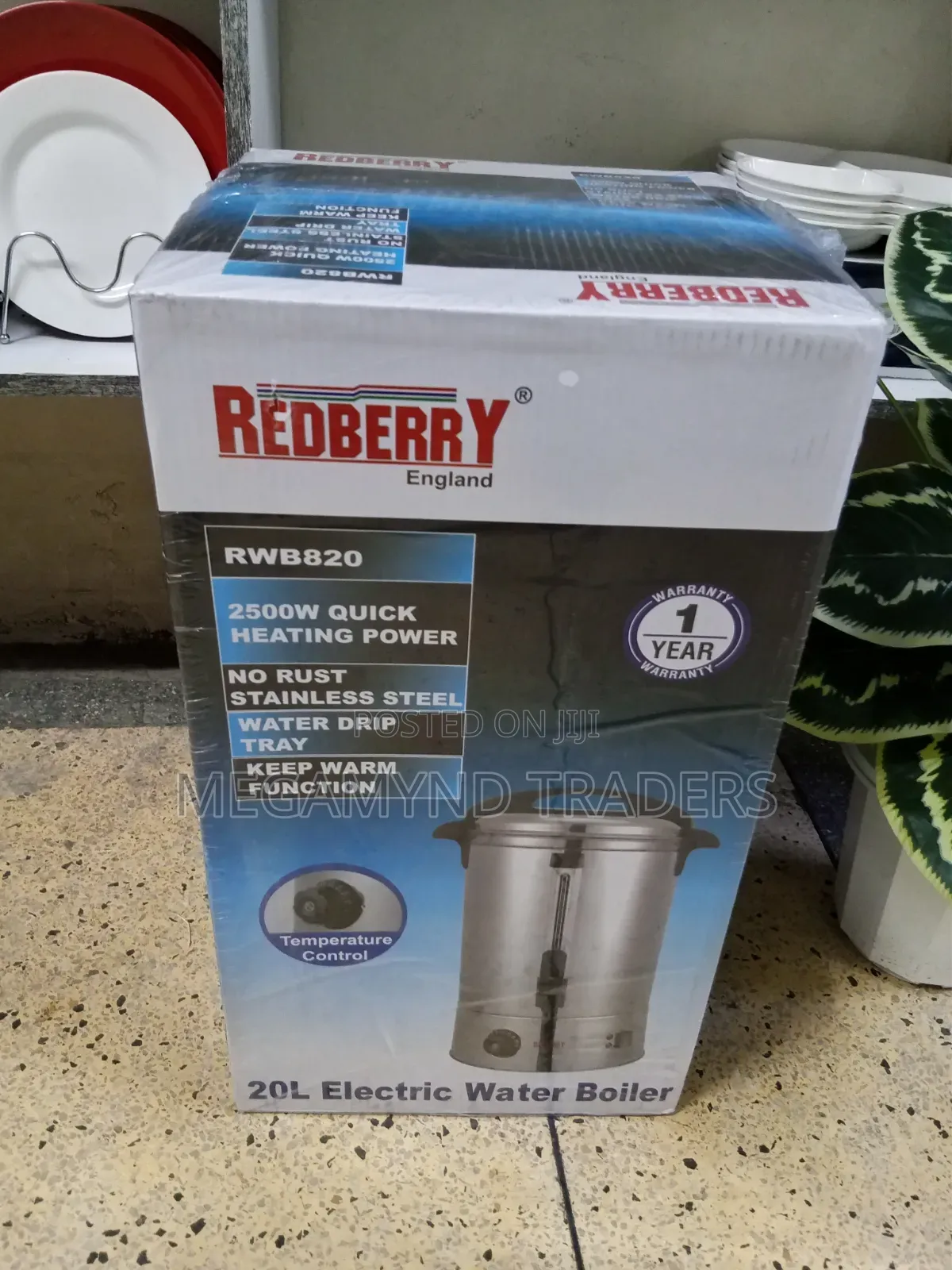20L Redberry Tea Urn / Electric Tea Urn 20LTR / Water Boiler