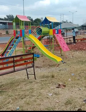Unique Metallic Playgrounds Swings