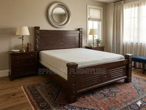 Dark Chocolate 5×6 Mahogany Bed for Sale in Nairobi