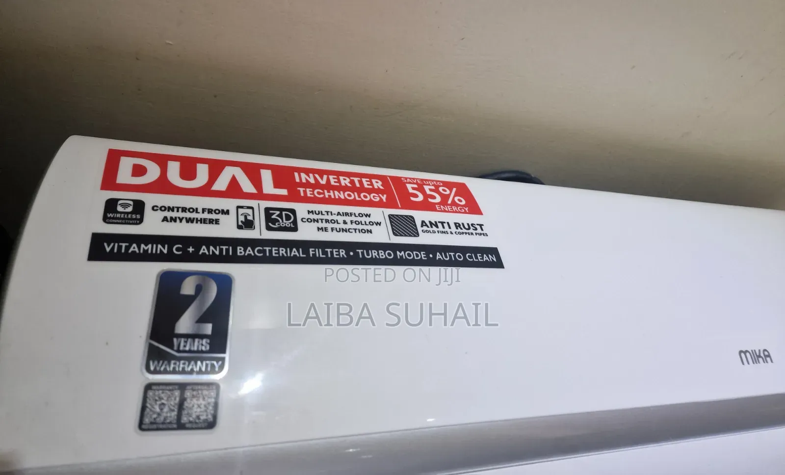 Mika 18000 BTU Inverter AC + AVS30 + Piping Kit + Warranty