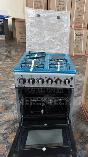 New Model Silver Olelon Free Standing 3+ 1 Electric Cooker