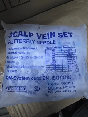 Scalp Vein Set | Butterfly Needle Set 4 IV Infusion & Blood Collection