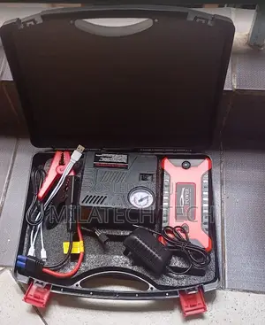 Portable Car Jump Starter With Power Bank – Fast Battery Booster