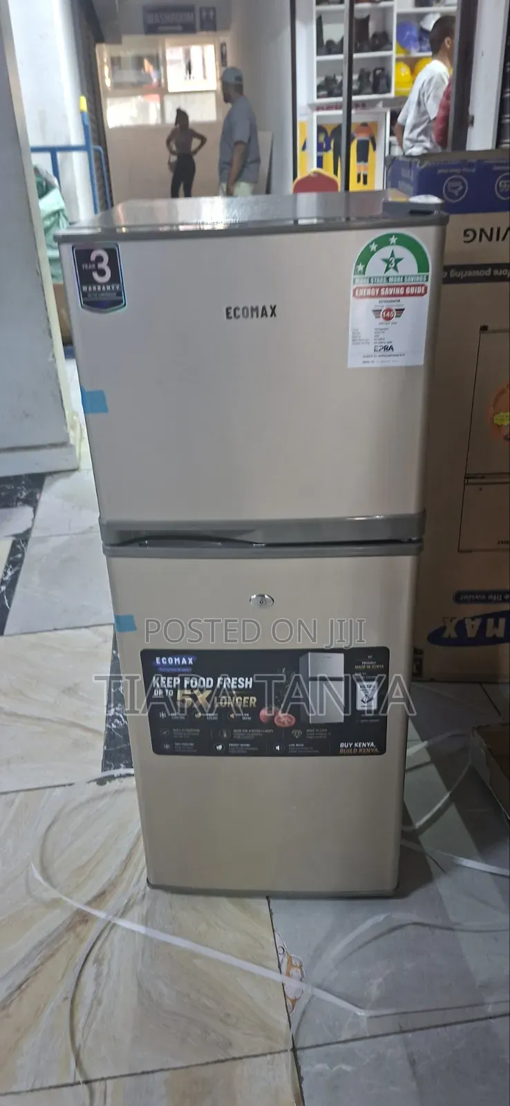 Ecomax 118 Litres Double Door Fridge