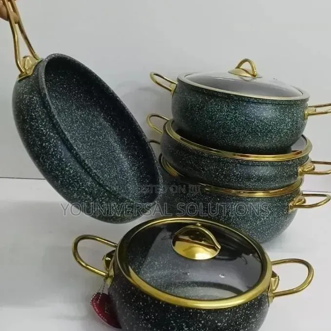 *❇ 9pcs Granite Coating Kitchen Cookware Set** 9pcs