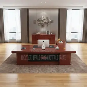 Office Desk; 1800MM Executive Mahogany Vcs7 Office