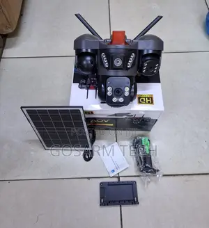 Triple Lens Solar-Powered Outdoor Security Camera 4G SIM Connectivity