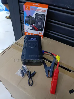 VoltCompress 4-in-1: The Ultimate Roadside Lifesaver Jump Starter