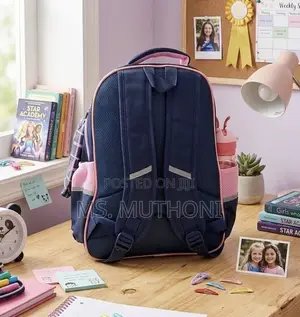 🎀🎒 Girls Waterproof Children's School Bag and Pencil Pouch Set
