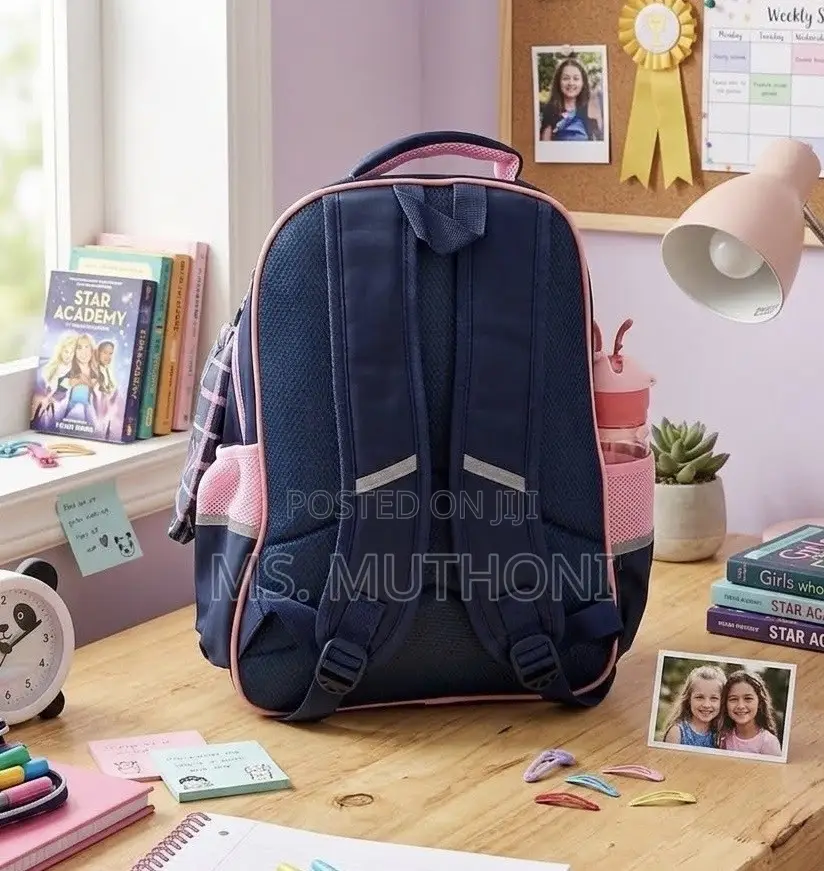 🎀🎒 Girls Waterproof Children's School Bag and Pencil Pouch Set