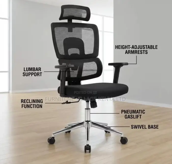 Office Chair; Mesh Executive Orthopedic Computer-Office Seat